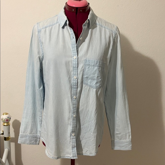 Caslon Sky Blue Casual long sleeves soft Shirt Size MP 100% cotton Made in India - Picture 1 of 9